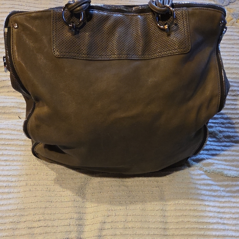 Alexander Wang Grey Leather Shoulder Bag - Picture 3 of 9